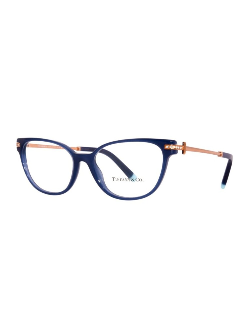 Tiffany & Co Reading Glasses TF 2223-B 8315 52-16 Blue & Gold Frames Optical